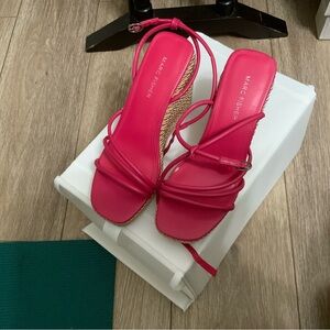 Marc Fisher Fuchsia Strappy Sandals